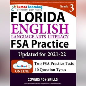 Florida English Language Arts ELA FSA Practice Test Prep Preparation Grade 3